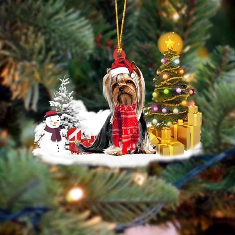 Yorkshire Terrier Christmas Ornament SM153-Jolura