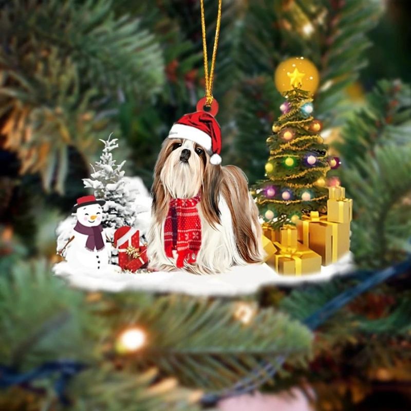 Shih Tzu Christmas Ornament SM154-Jolura