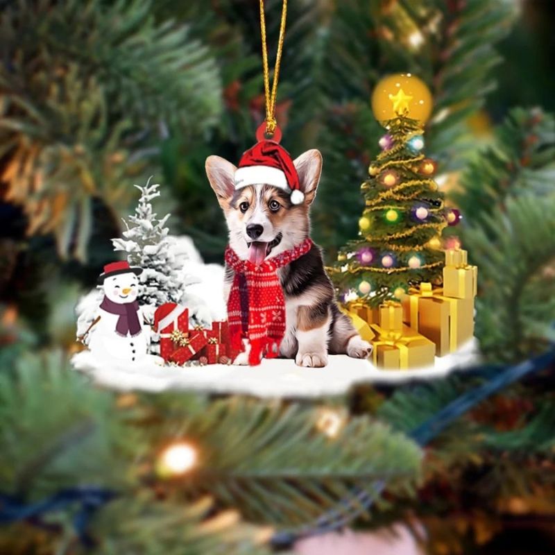 Pembroke Welsh Corgi Christmas Ornament SM157-Jolura