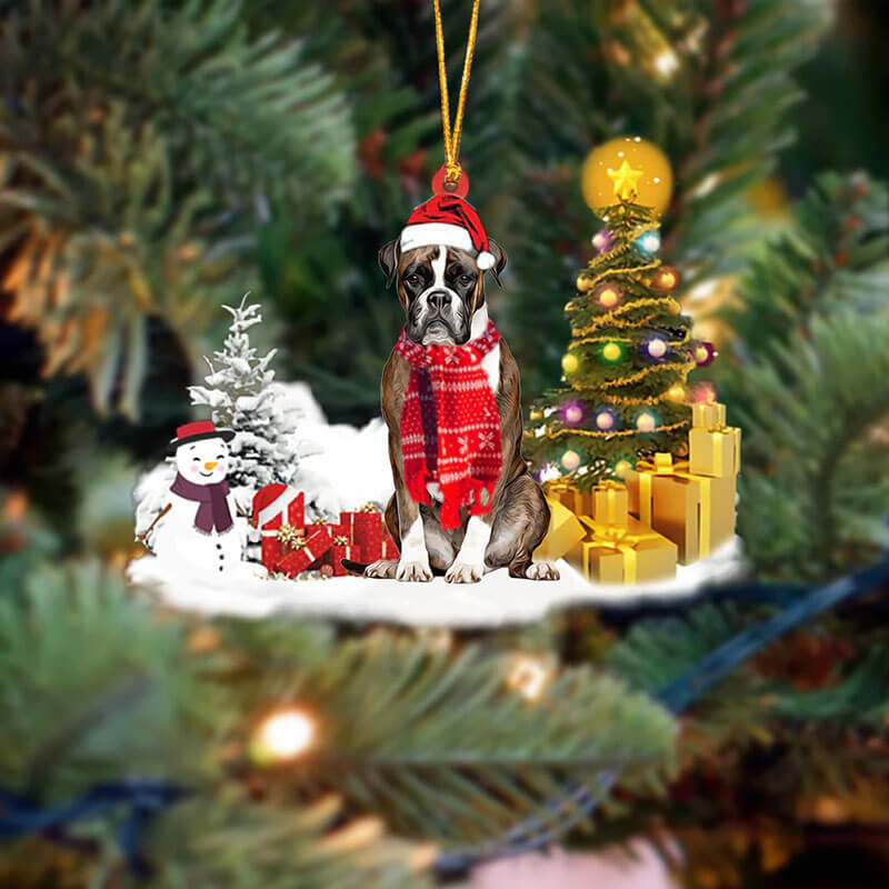 Boxer Christmas Ornament SM173-Jolura