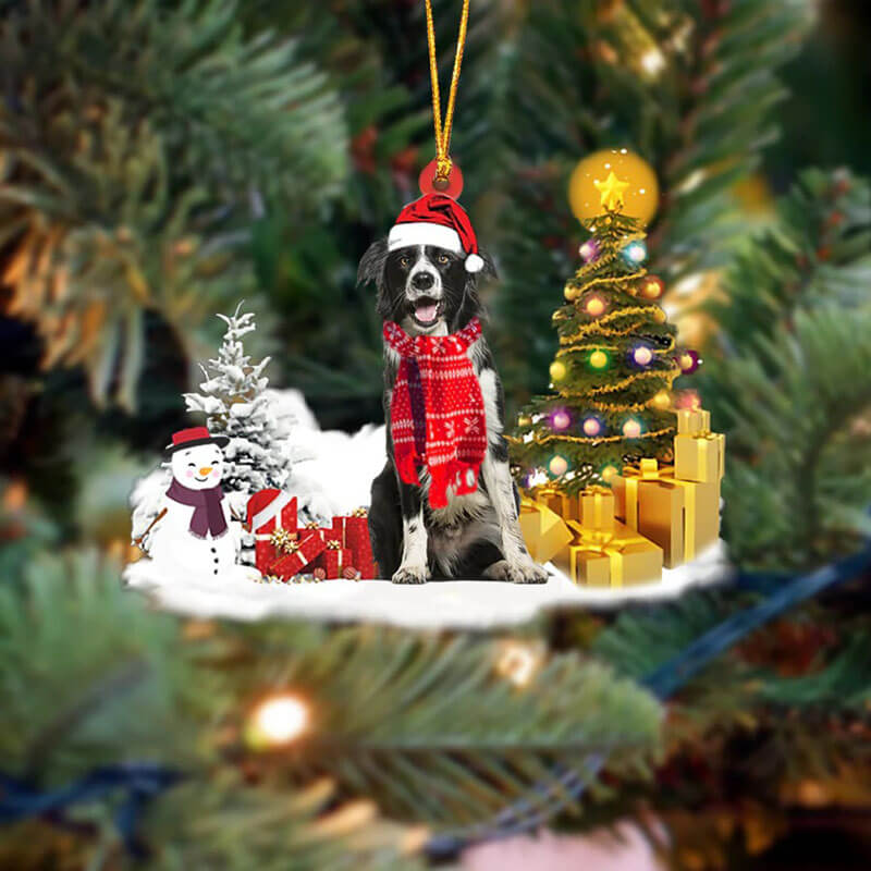 Border Collie Christmas Ornament SM174-Jolura