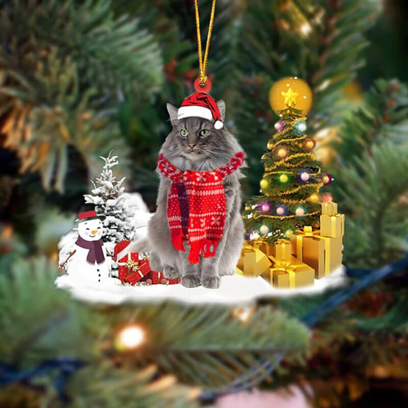 Norwegian Forest Cat Christmas Ornament SM179-Jolura
