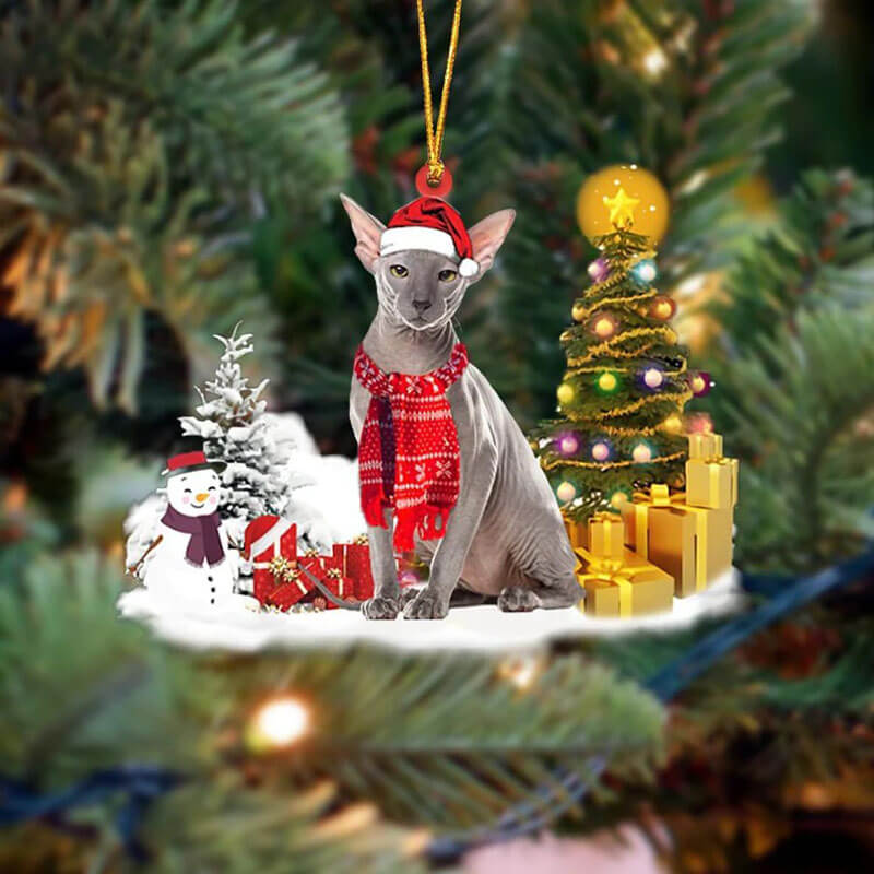 Sphynx Cat Christmas Ornament SM180-Jolura