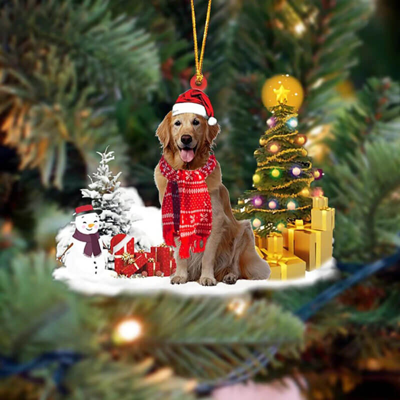 Golden Retriever Christmas Ornament SM182-Jolura