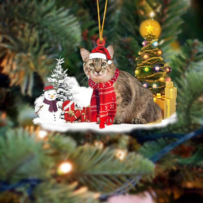 Pixie-bob Cat Christmas Ornament SM186-Jolura