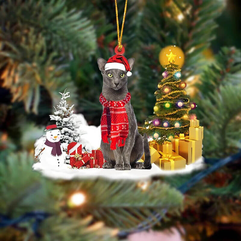 Oriental Shorthair Cat Christmas Ornament SM188-Jolura