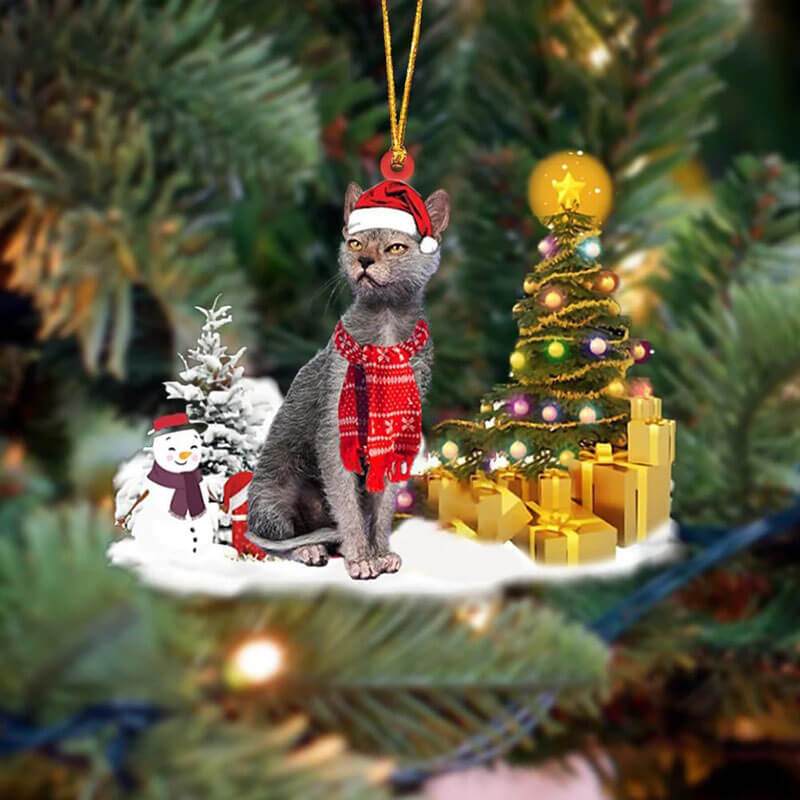Lykoi Cat Christmas Ornament SM192-Jolura