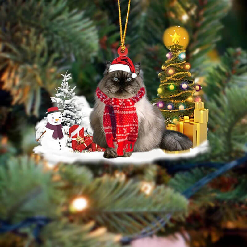 Himalayan Cat Christmas Ornament SM193-Jolura