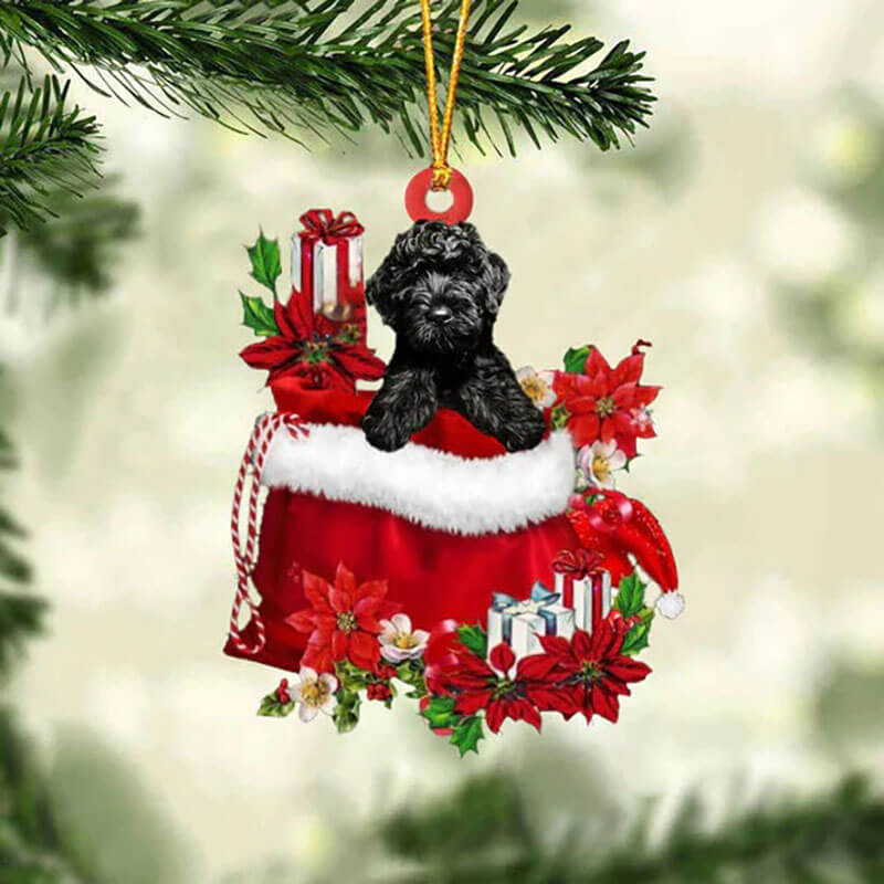 Cavapoo In Gift Bag Christmas Ornament GB030-Jolura
