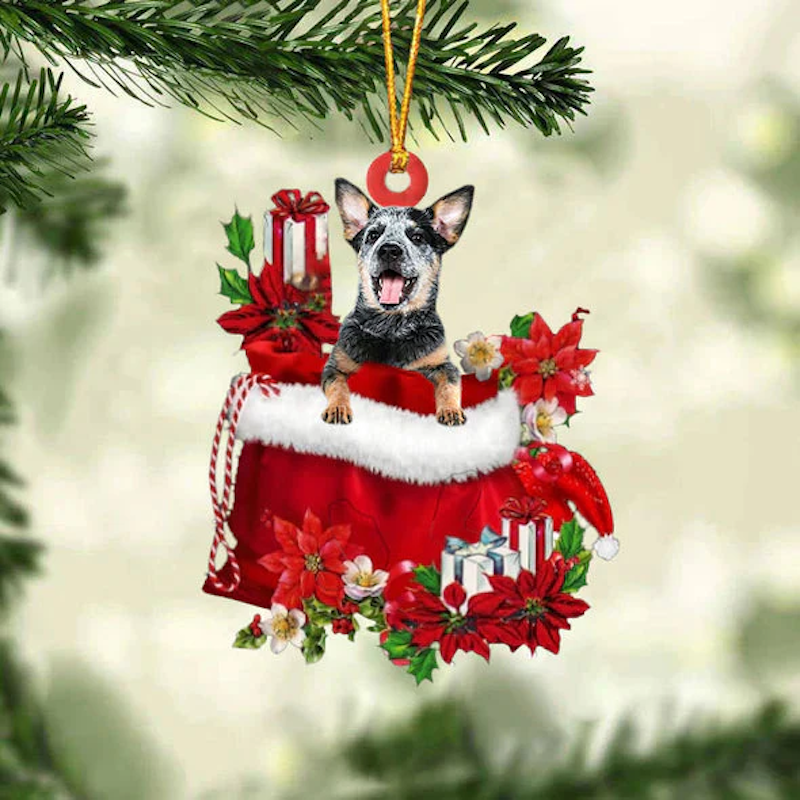 Australian Cattle In Gift Bag Christmas Ornament GB036-Jolura
