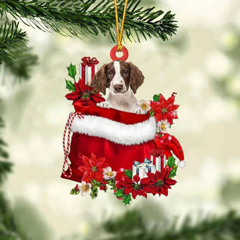 English Springer Spaniel In Gift Bag Christmas Ornament GB076-Jolura