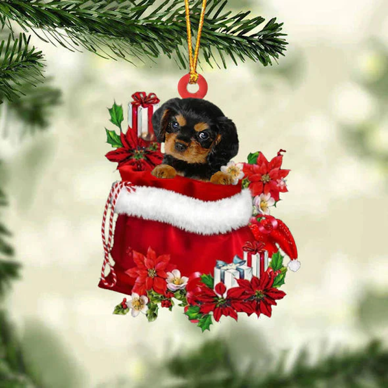 Cavalier King Charles In Spaniel Gift Bag Christmas Ornament GB085-Jolura