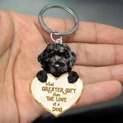 Cavapoo What Greater Gift Than The Love Of A Dog Acrylic Keychain GG030-Jolura