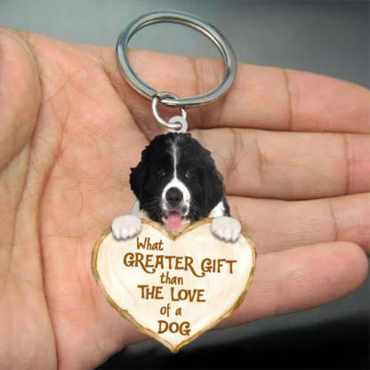 Newfoundland What Greater Gift Than The Love Of A Dog Acrylic Keychain GG081-Jolura