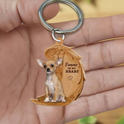 Chihuahua Forever In My Heart Acrylic Keychain FK010-Jolura