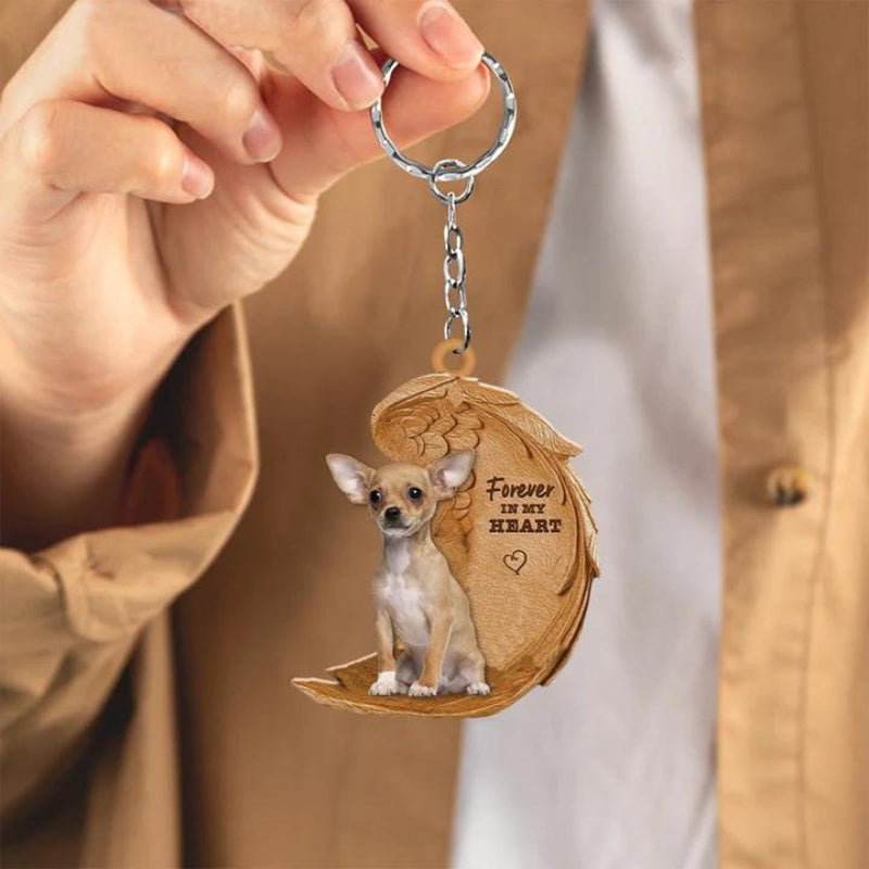 Chihuahua Forever In My Heart Acrylic Keychain FK010-Jolura