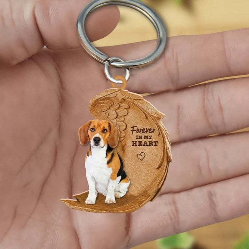 Beagle Forever In My Heart Acrylic Keychain FK013-Jolura