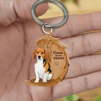 Beagle Forever In My Heart Acrylic Keychain FK013-Jolura