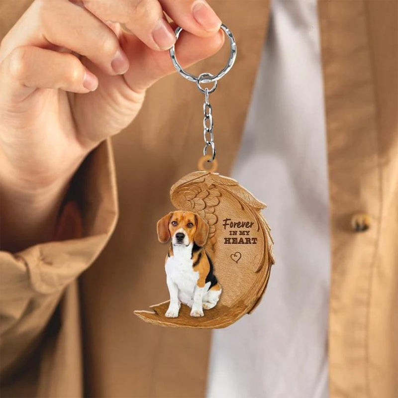 Beagle Forever In My Heart Acrylic Keychain FK013-Jolura