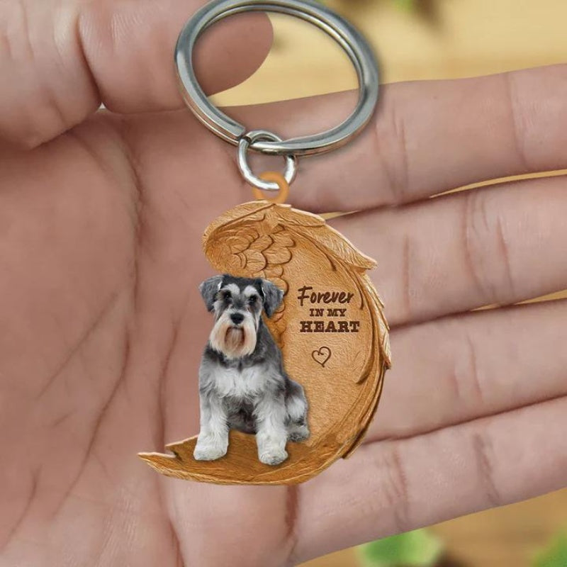 Schnauzer Forever In My Heart Acrylic Keychain FK014-Jolura