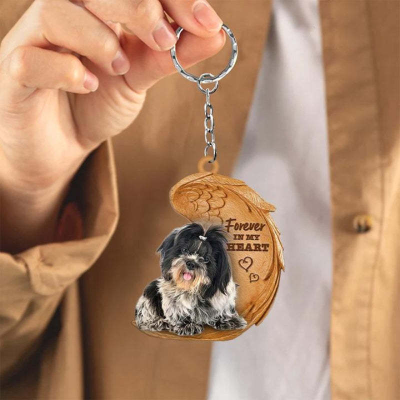 Shih Tzu Forever In My Heart Acrylic Keychain FK016-Jolura