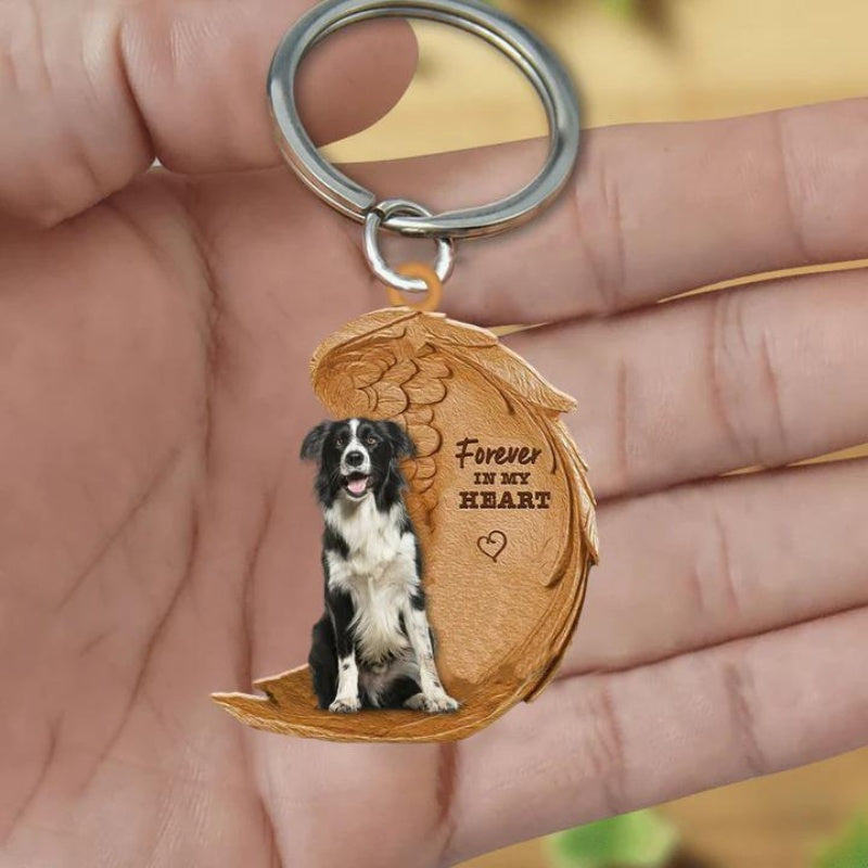 Border Collie Forever In My Heart Acrylic Keychain FK023-Jolura