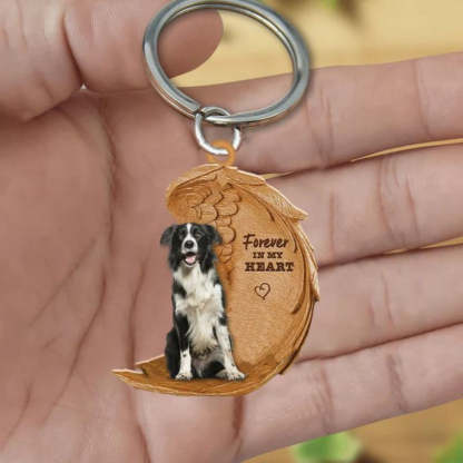 Border Collie Forever In My Heart Acrylic Keychain FK023-Jolura