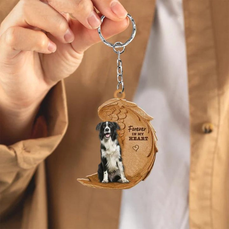 Border Collie Forever In My Heart Acrylic Keychain FK023-Jolura