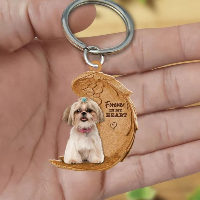 Shih Tzu Forever In My Heart Acrylic Keychain FK024-Jolura