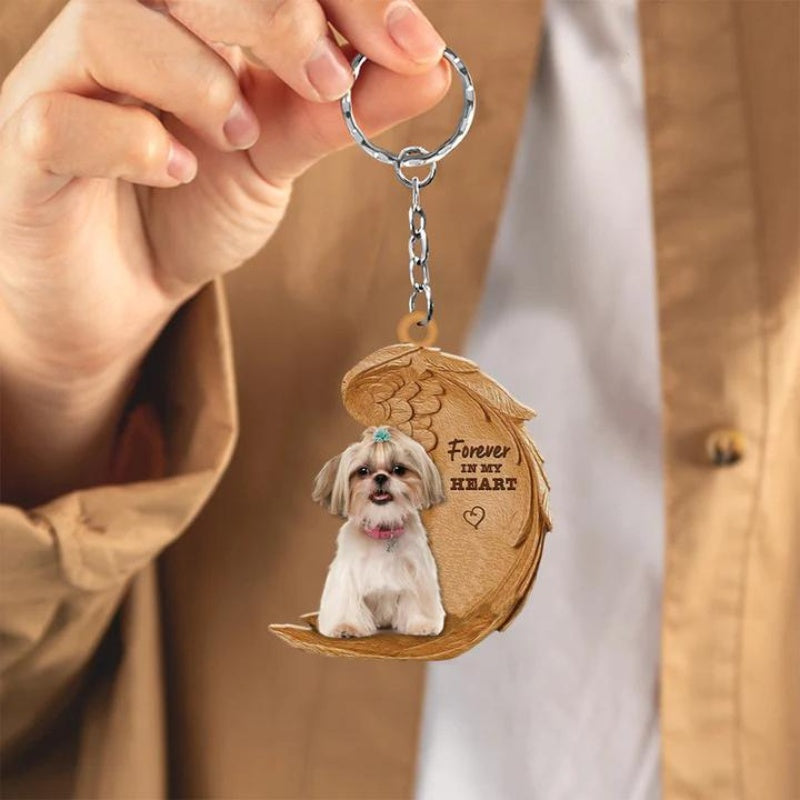 Shih Tzu Forever In My Heart Acrylic Keychain FK024-Jolura