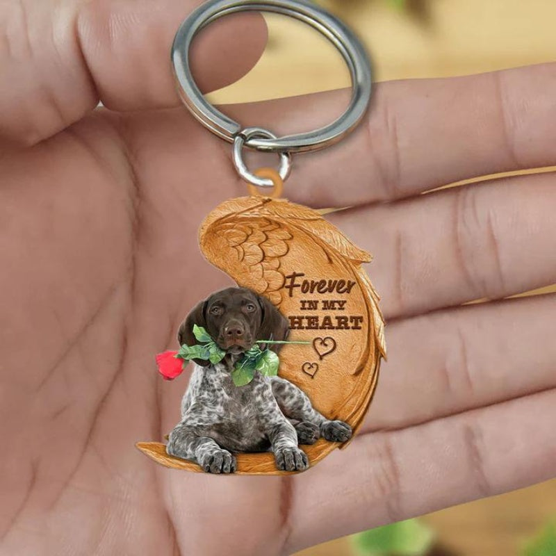 German Shorthaired Pointer Forever In My Heart Acrylic Keychain FK025-Jolura