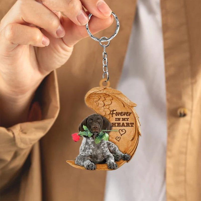 German Shorthaired Pointer Forever In My Heart Acrylic Keychain FK025-Jolura