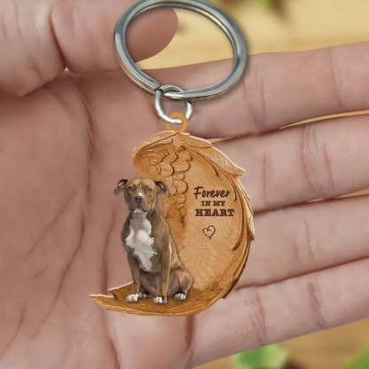 Pit Bull Forever In My Heart Acrylic Keychain FK031-Jolura
