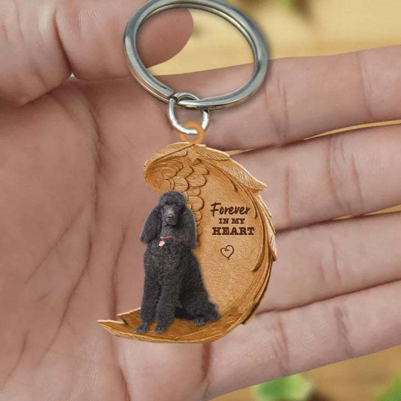 Poodle Forever In My Heart Acrylic Keychain FK038-Jolura