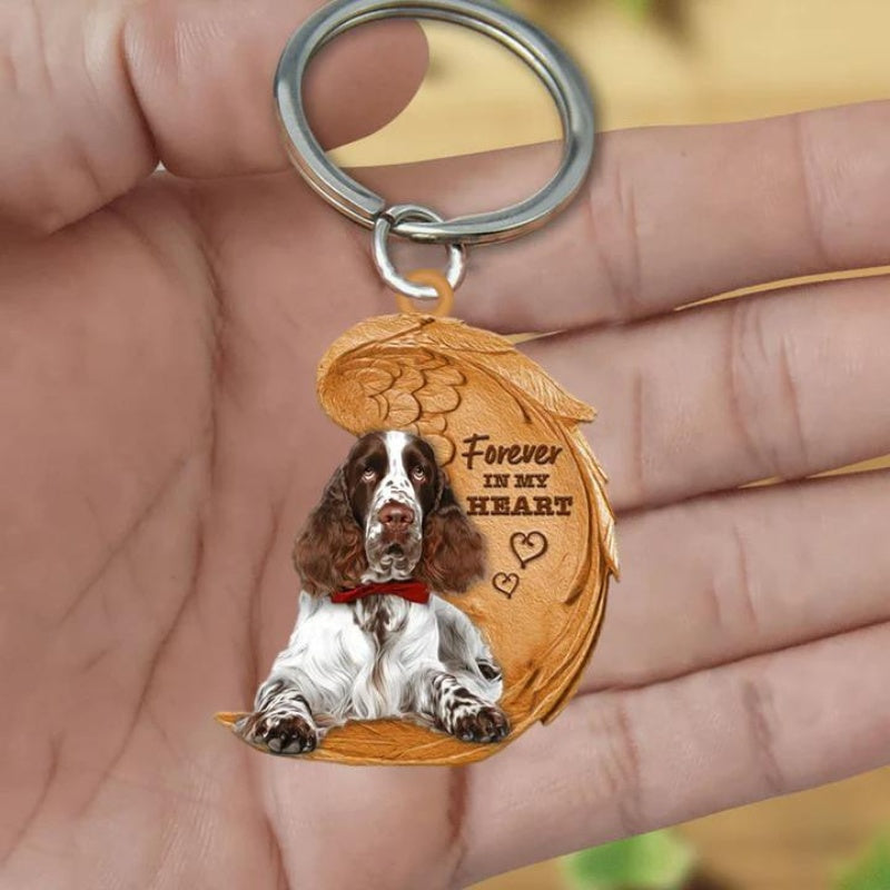 English Springer Spaniel Forever In My Heart Acrylic Keychain FK045-Jolura