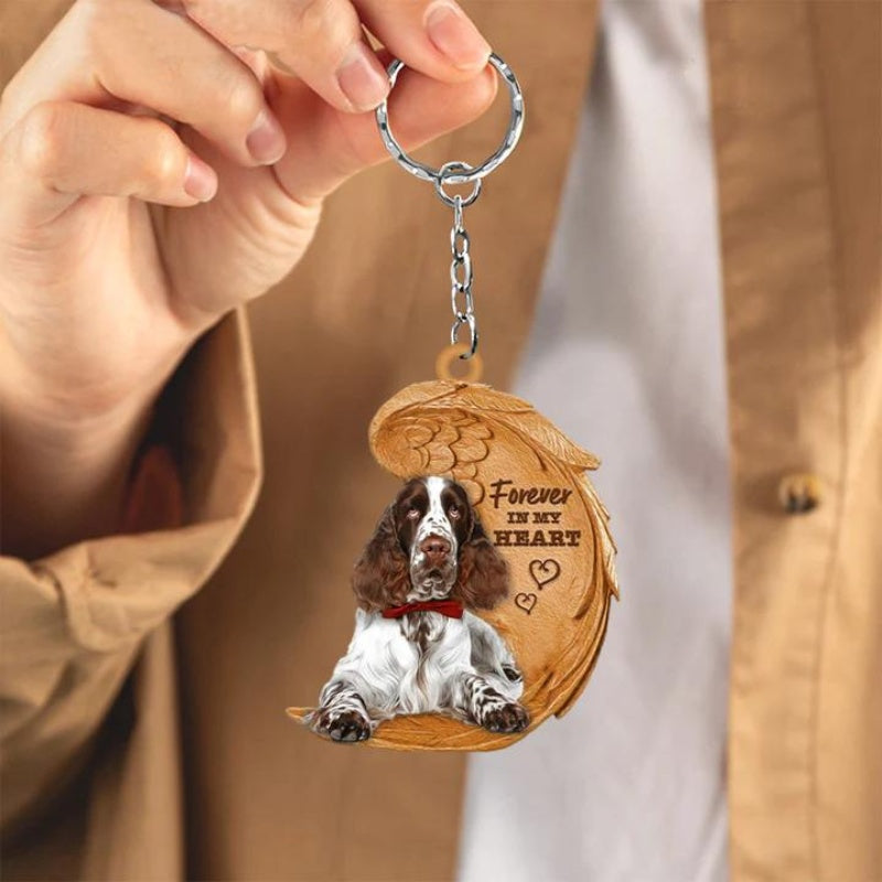 English Springer Spaniel Forever In My Heart Acrylic Keychain FK045-Jolura