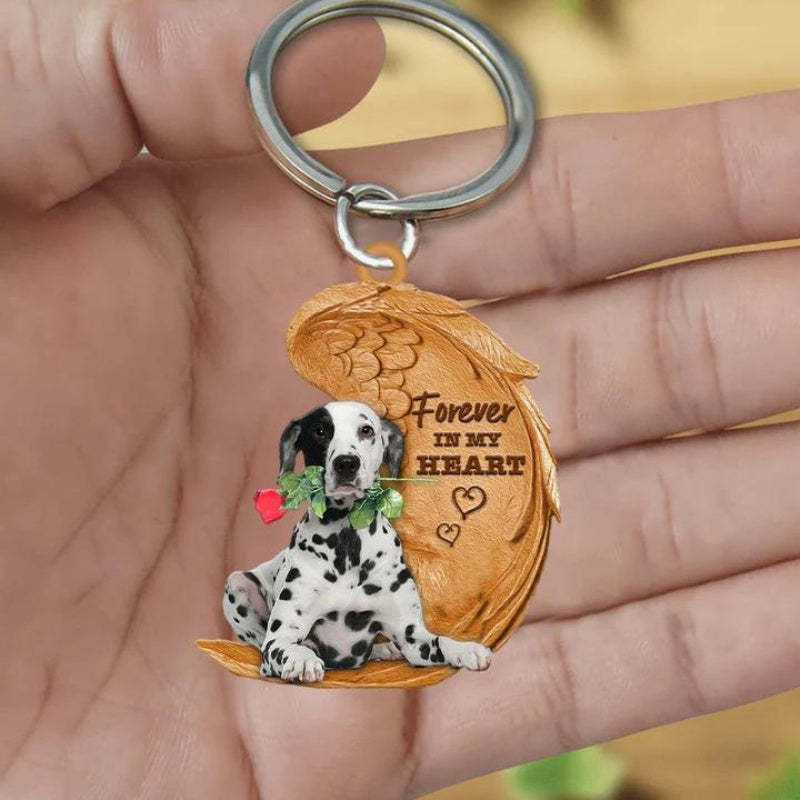 Dalmatian Forever In My Heart Acrylic Keychain FK046-Jolura