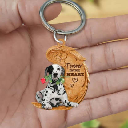Dalmatian Forever In My Heart Acrylic Keychain FK046-Jolura