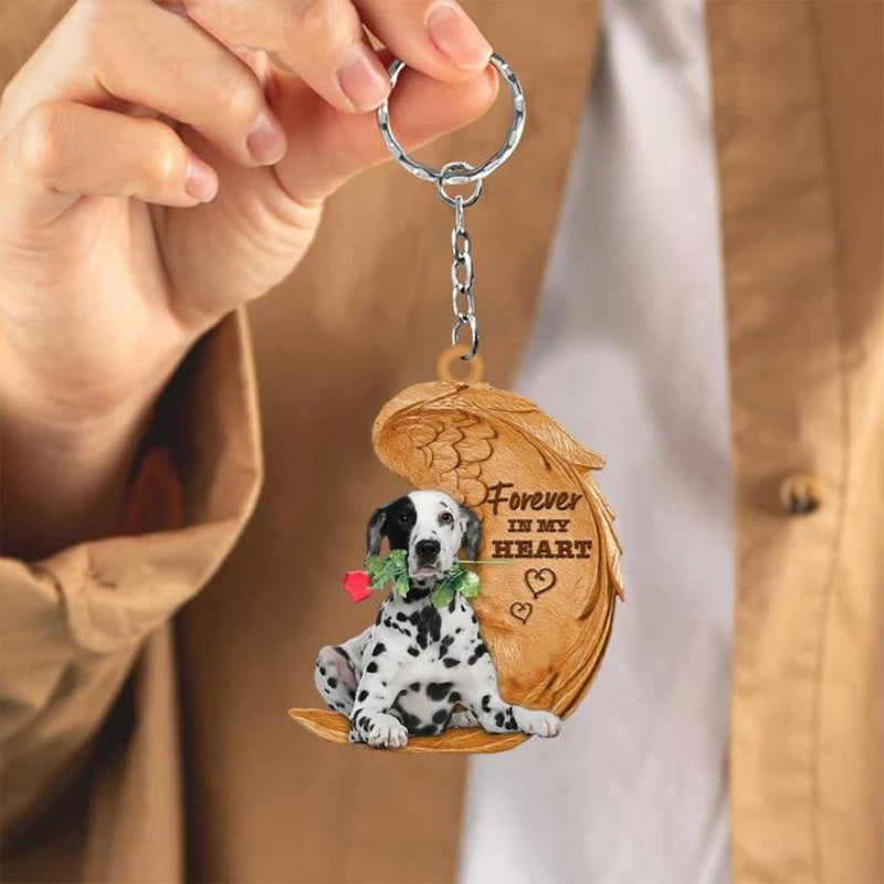 Dalmatian Forever In My Heart Acrylic Keychain FK046-Jolura