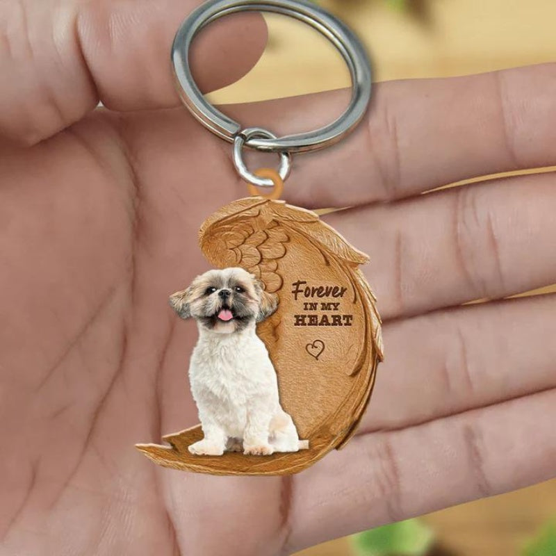 Shih Tzu Forever In My Heart Acrylic Keychain FK047-Jolura