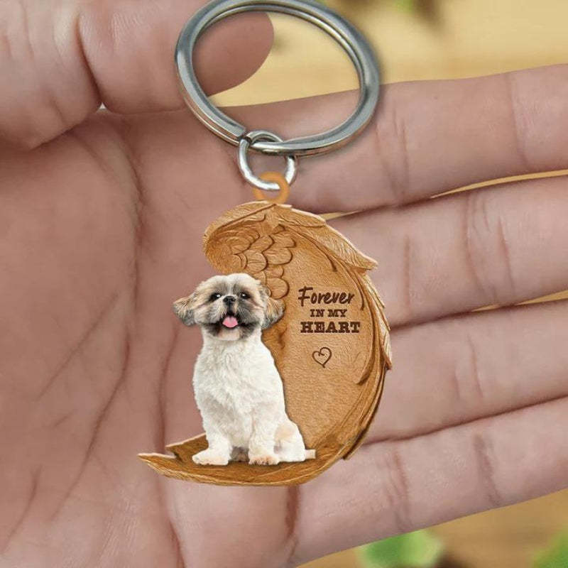 Shih Tzu Forever In My Heart Acrylic Keychain FK047-Jolura