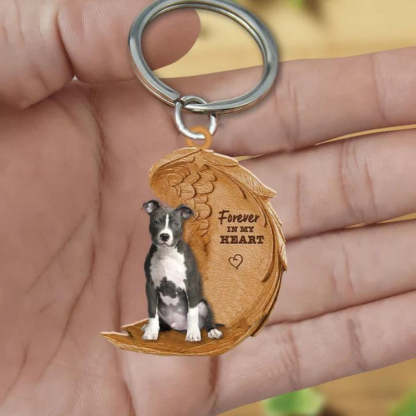 Pitbull Forever In My Heart Acrylic Keychain FK049-Jolura