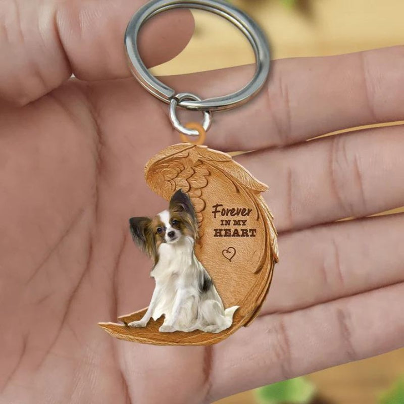 Papillon Forever In My Heart Acrylic Keychain FK050-Jolura