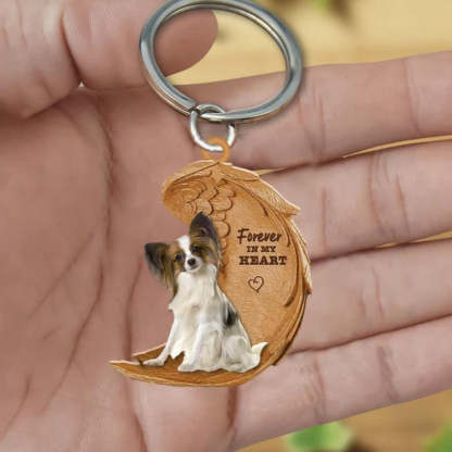 Papillon Forever In My Heart Acrylic Keychain FK050-Jolura