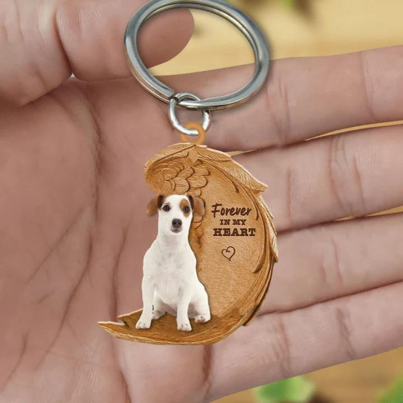 Jack Russell Terrier Forever In My Heart Acrylic Keychain FK058-Jolura