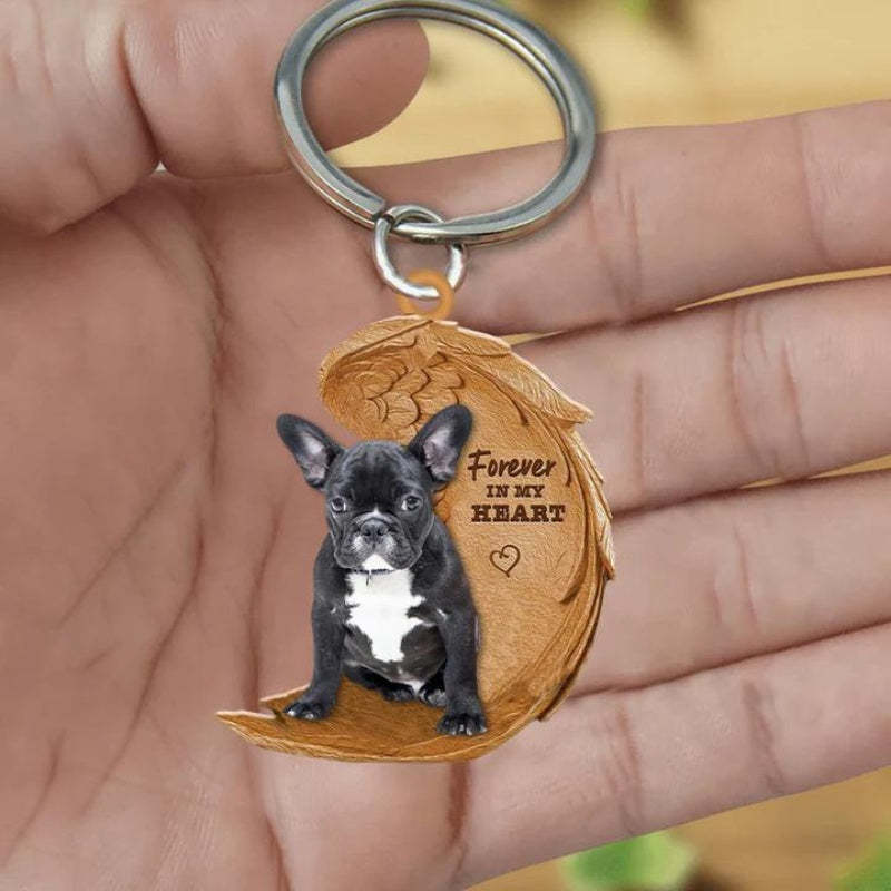 French Bulldog Forever In My Heart Acrylic Keychain FK060-Jolura