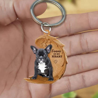 French Bulldog Forever In My Heart Acrylic Keychain FK060-Jolura