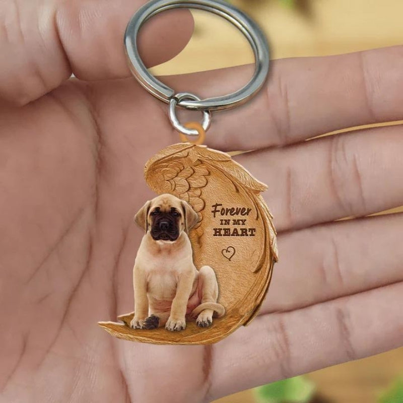 English Mastiff Forever In My Heart Acrylic Keychain FK062-Jolura