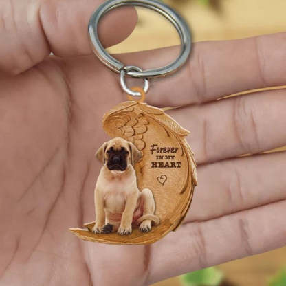 English Mastiff Forever In My Heart Acrylic Keychain FK062-Jolura