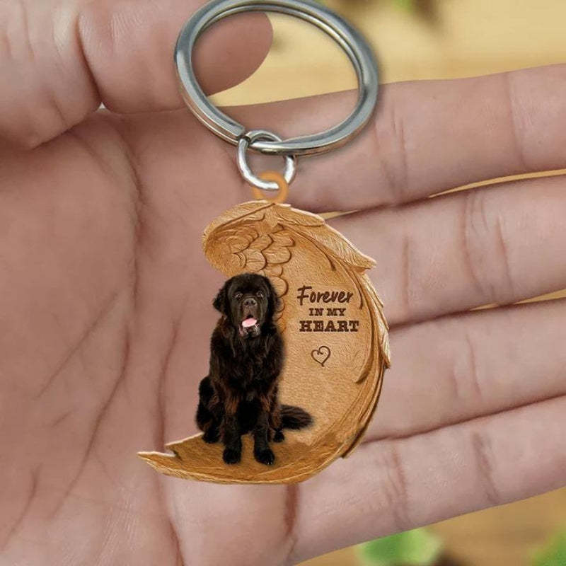 Newfoundland Forever In My Heart Acrylic Keychain FK071-Jolura